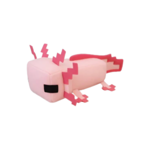 PRODUCTOS TIENDA ONLINE (Presentación (43)) (12) Peluche Ajolote Rosa Minecraft 20cm