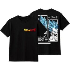 Playera Edicion Dragon Ball x Goku & Vegeta Super Saiyajin Blue