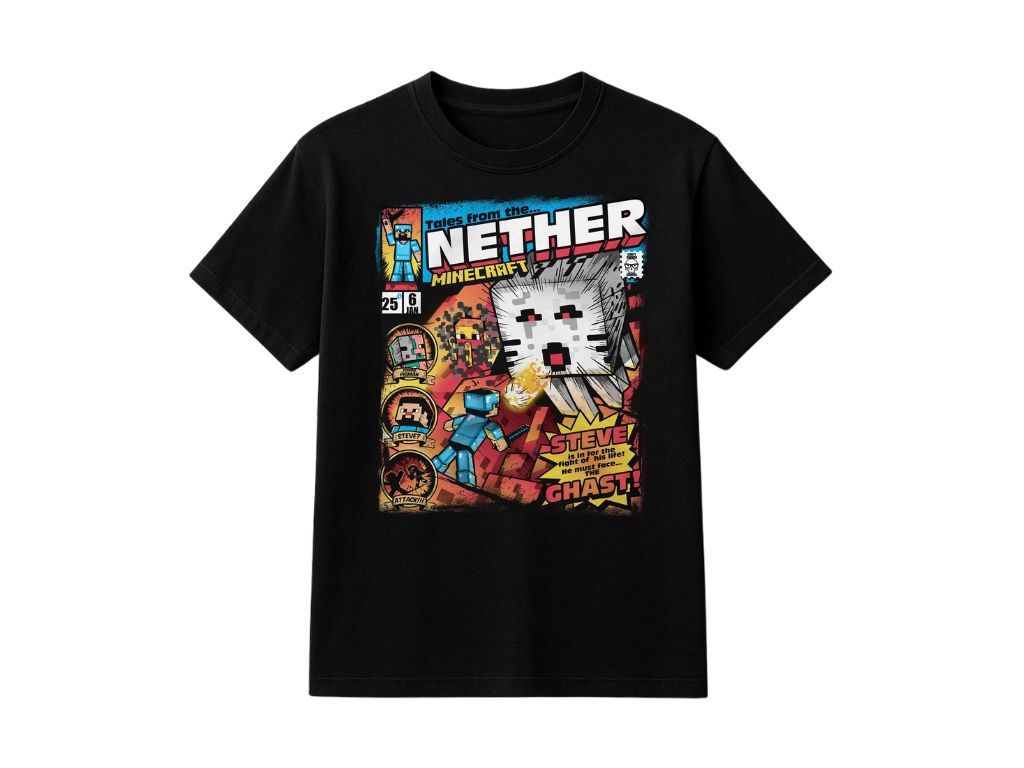Playera Edicion Minecraft X Nether