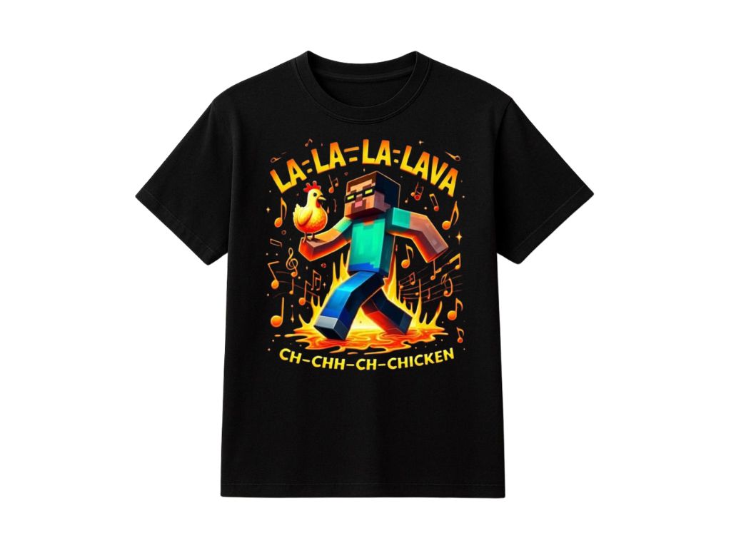 Playera Edicion Minecraft x Chicken Lava
