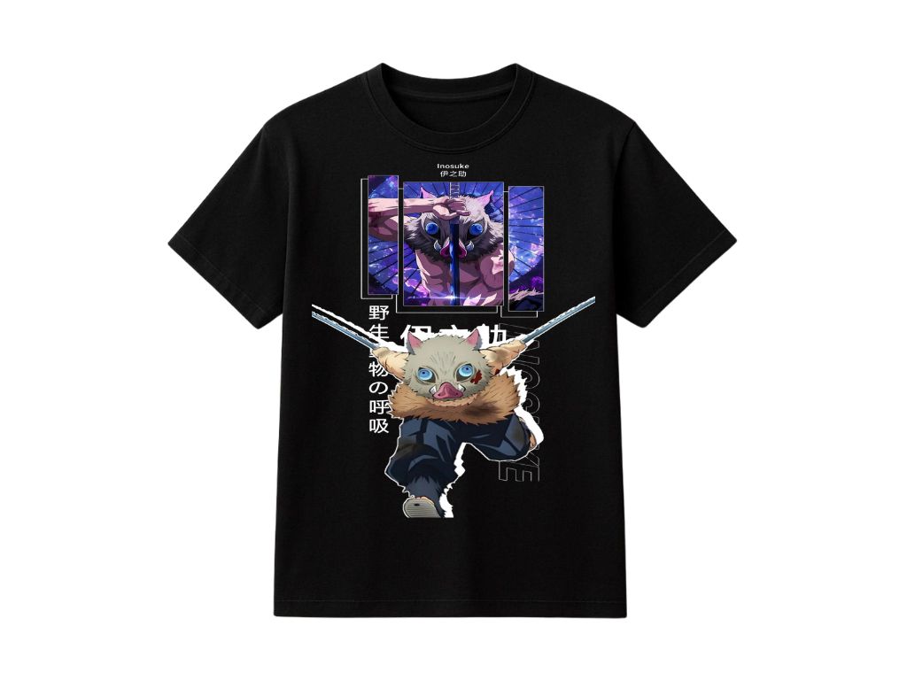 Playera Edicion Demon Slayer x Inosuke Hashibira